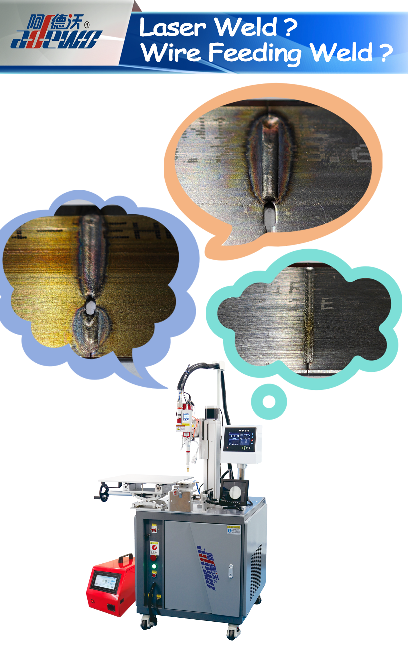 Ласер Велд? Заварени заваривање за довод жице?
