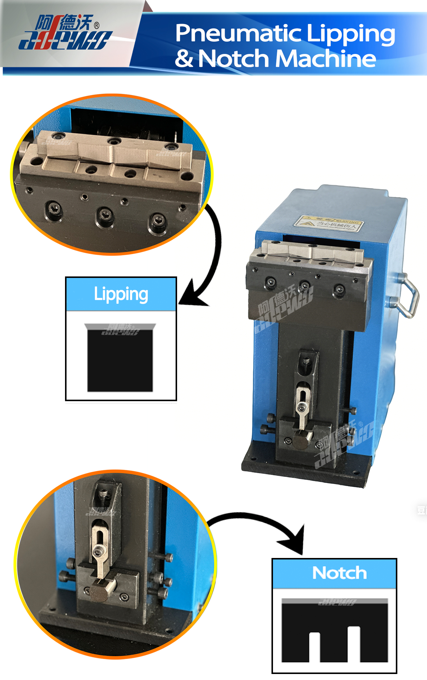 Пнеуматска машина за усне и зарезе