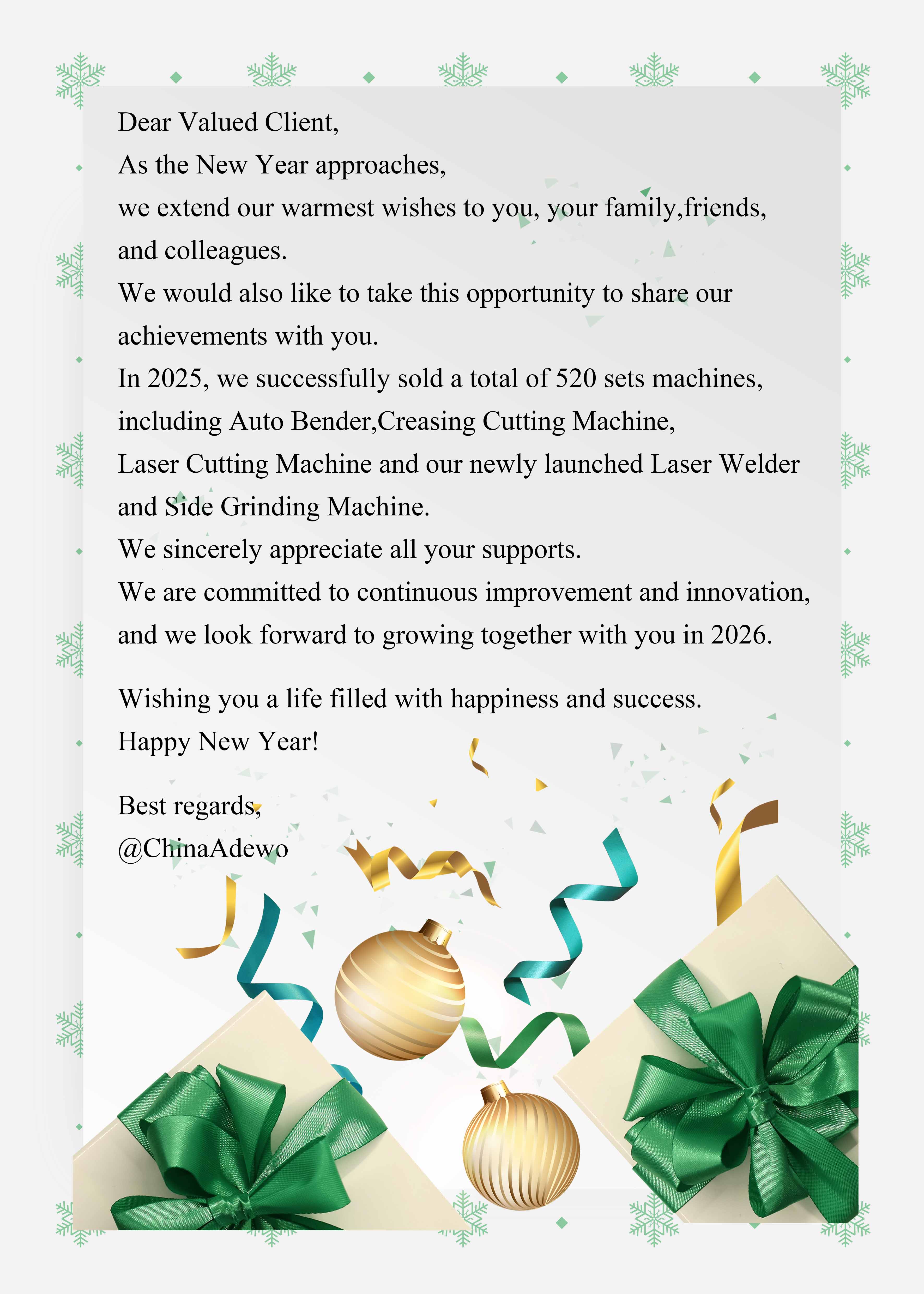 Желим вам још једну плодну годину