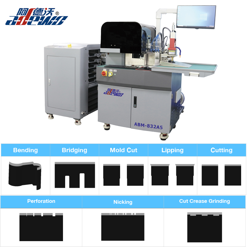 Машина за аутоматско савијање картона за резање набора